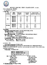 Đề cương ôn tập học kì 1 môn Tiếng Anh Khối 6